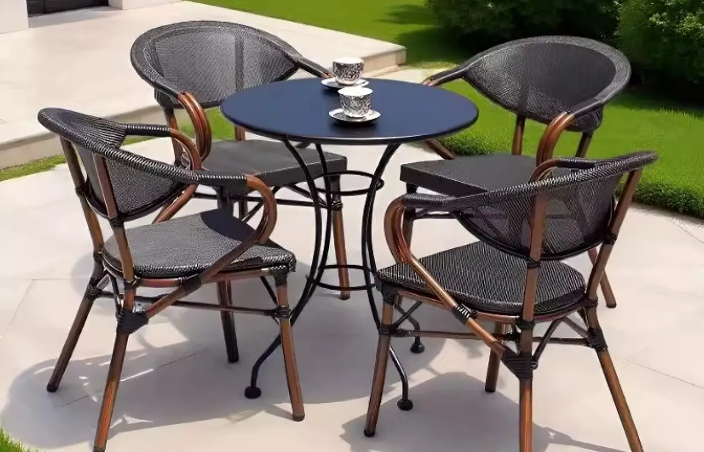 Hotel Outdoor Metal Table And Chairs-Weather Resistance and Easy Maintenance Hotel Outdoor Metal Table And Chairs-Weather Resistance and Easy Maintenance